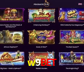 Interface do App w9bet